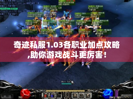 奇迹私服1.03各职业加点攻略,助你游戏战斗更厉害! 奇迹私服1.03各职业加点攻略,助你游戏战斗更厉害!