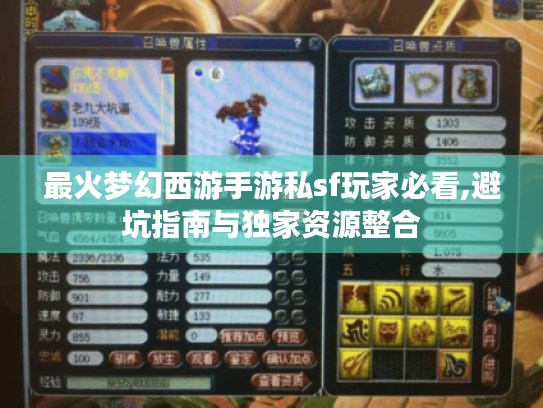 最火梦幻西游手游私sf玩家必看,避坑指南与独家资源整合 最火梦幻西游手游私sf玩家必看,避坑指南与独家资源整合