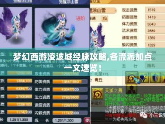 梦幻西游凌波城经脉攻略,各流派加点一文速览! 梦幻西游凌波城经脉攻略,各流派加点一文速览!