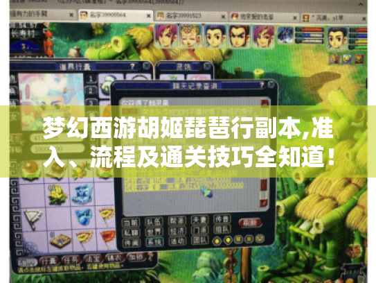 梦幻西游胡姬琵琶行副本,准入、流程及通关技巧全知道! 梦幻西游胡姬琵琶行副本,准入、流程及通关技巧全知道!