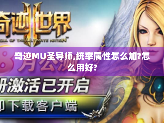 奇迹MU圣导师,统率属性怎么加?怎么用好? 奇迹MU圣导师,统率属性怎么加?怎么用好?