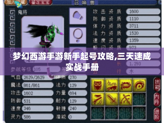 梦幻西游手游新手起号攻略,三天速成实战手册 梦幻西游手游新手起号攻略,三天速成实战手册