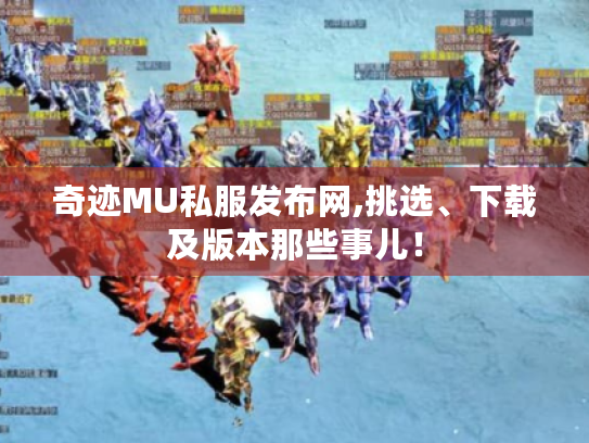 奇迹MU私服发布网,挑选、下载及版本那些事儿！