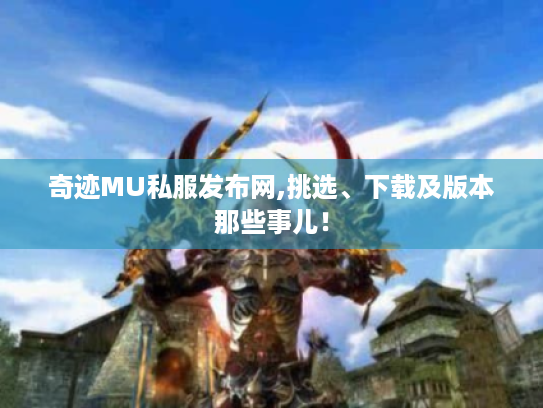 奇迹MU私服发布网,挑选、下载及版本那些事儿！