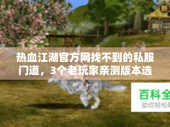 热血江湖官方网找不到的私服门道,3个老玩家亲测版本选择逻辑+避坑攻略 热血江湖官方网找不到的私服门道,3个老玩家亲测版本选择逻辑+避坑攻略
