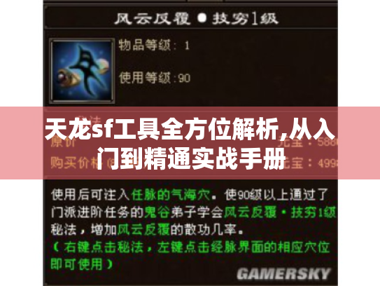 天龙sf工具全方位解析,从入门到精通实战手册 天龙sf工具全方位解析,从入门到精通实战手册