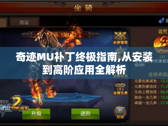 奇迹MU补丁终极指南,从安装到高阶应用全解析 奇迹MU补丁终极指南,从安装到高阶应用全解析