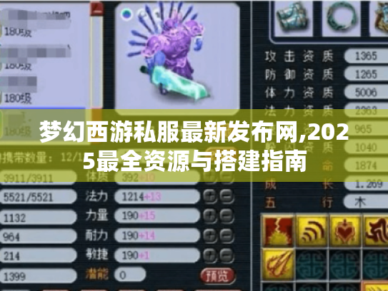 梦幻西游私服最新发布网,2025最全资源与搭建指南 梦幻西游私服最新发布网,2025最全资源与搭建指南
