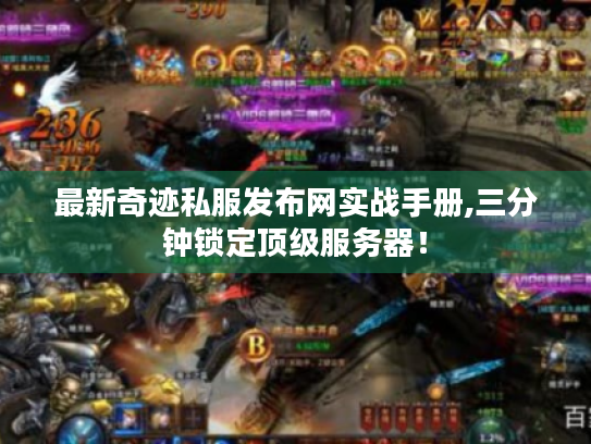 最新奇迹私服发布网实战手册,三分钟锁定顶级服务器! 最新奇迹私服发布网实战手册,三分钟锁定顶级服务器!