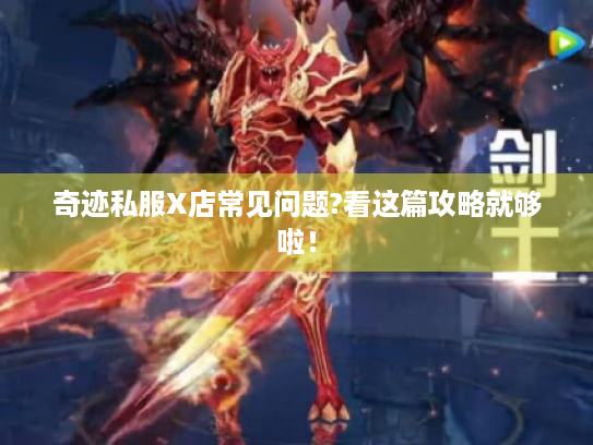 奇迹私服X店常见问题?看这篇攻略就够啦! 奇迹私服X店常见问题?看这篇攻略就够啦!