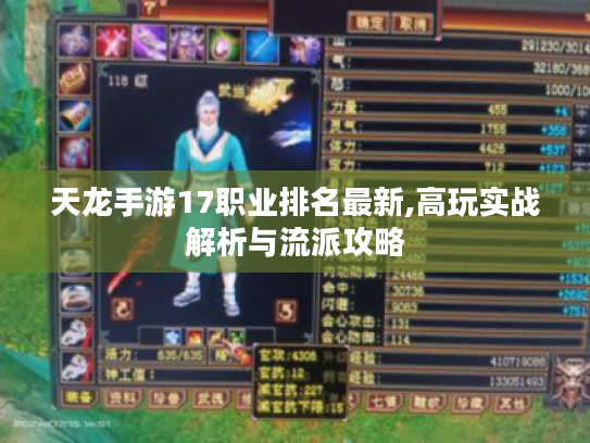 天龙手游17职业排名最新,高玩实战解析与流派攻略 天龙手游17职业排名最新,高玩实战解析与流派攻略