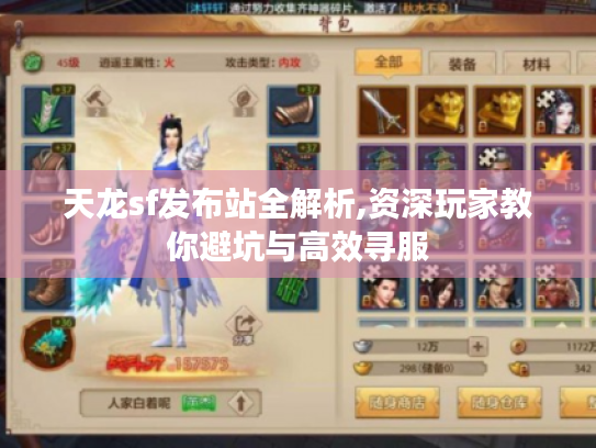 天龙sf发布站全解析,资深玩家教你避坑与高效寻服 天龙sf发布站全解析,资深玩家教你避坑与高效寻服