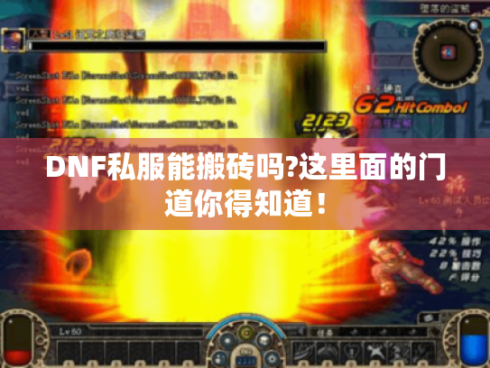DNF私服能搬砖吗?这里面的门道你得知道! DNF私服能搬砖吗?这里面的门道你得知道!