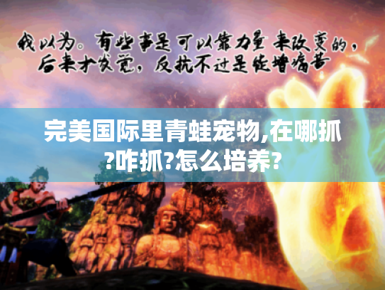 完美国际里青蛙宠物,在哪抓?咋抓?怎么培养? 完美国际里青蛙宠物,在哪抓?咋抓?怎么培养?