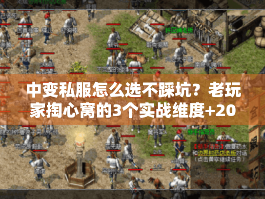 中变私服怎么选不踩坑?老玩家掏心窝的3个实战维度+2025最新服测 中变私服怎么选不踩坑?老玩家掏心窝的3个实战维度+2025最新服测