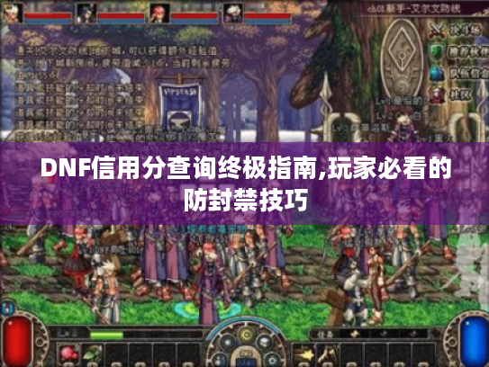 DNF信用分查询终极指南,玩家必看的防封禁技巧 DNF信用分查询终极指南,玩家必看的防封禁技巧
