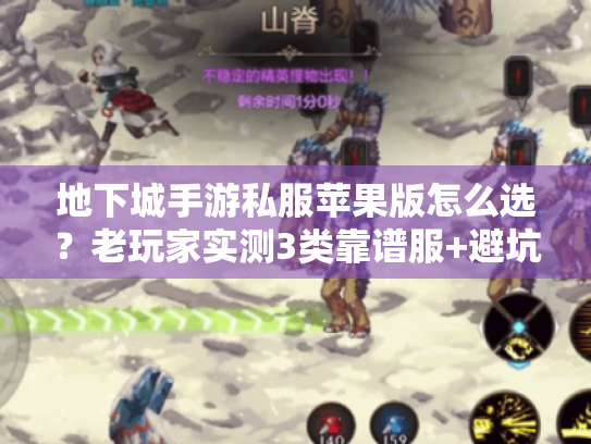 地下城手游私服苹果版怎么选？老玩家实测3类靠谱服+避坑指南