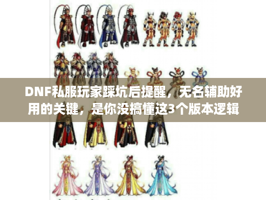 DNF私服玩家踩坑后提醒，无名辅助好用的关键，是你没搞懂这3个版本逻辑