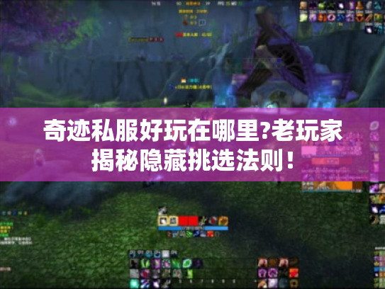 奇迹私服好玩在哪里?老玩家揭秘隐藏挑选法则! 奇迹私服好玩在哪里?老玩家揭秘隐藏挑选法则!