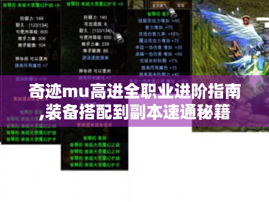 奇迹mu高进全职业进阶指南,装备搭配到副本速通秘籍