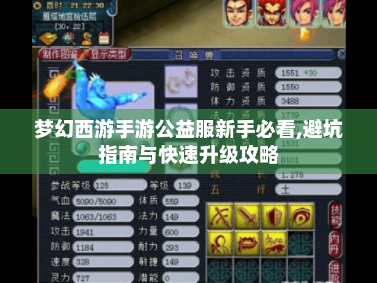 梦幻西游手游公益服新手必看,避坑指南与快速升级攻略