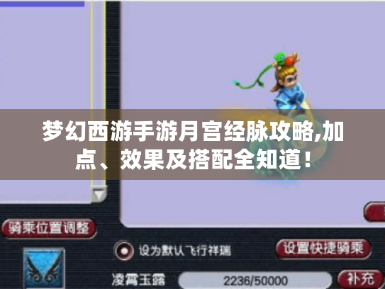 梦幻西游手游月宫经脉攻略,加点、效果及搭配全知道! 梦幻西游手游月宫经脉攻略,加点、效果及搭配全知道!