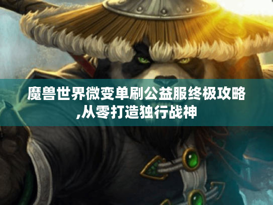 魔兽世界微变单刷公益服终极攻略,从零打造独行战神 魔兽世界微变单刷公益服终极攻略,从零打造独行战神