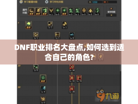 DNF职业排名大盘点,如何选到适合自己的角色? DNF职业排名大盘点,如何选到适合自己的角色?