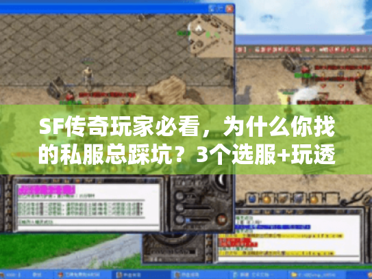 SF传奇玩家必看，为什么你找的私服总踩坑？3个选服+玩透版本的实战技巧