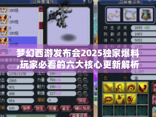 梦幻西游发布会2025独家爆料,玩家必看的六大核心更新解析 梦幻西游发布会2025独家爆料,玩家必看的六大核心更新解析