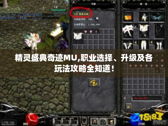 精灵盛典奇迹MU,职业选择、升级及各玩法攻略全知道! 精灵盛典奇迹MU,职业选择、升级及各玩法攻略全知道!