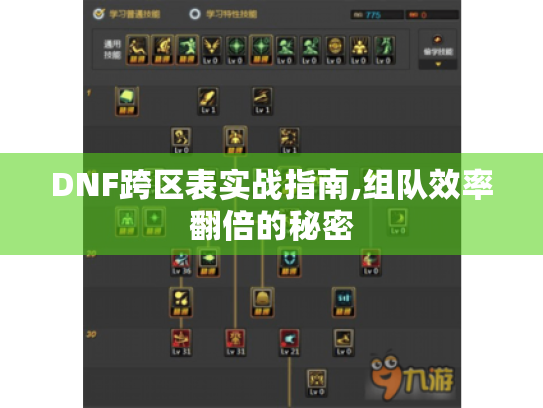DNF跨区表实战指南,组队效率翻倍的秘密 DNF跨区表实战指南,组队效率翻倍的秘密