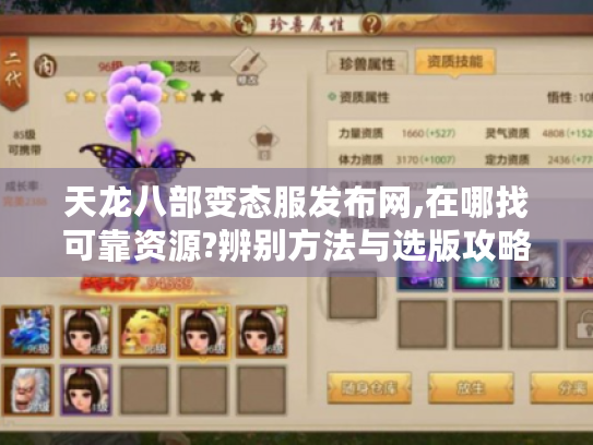 天龙八部变态服发布网,在哪找可靠资源?辨别方法与选版攻略揭秘 天龙八部变态服发布网,在哪找可靠资源?辨别方法与选版攻略揭秘