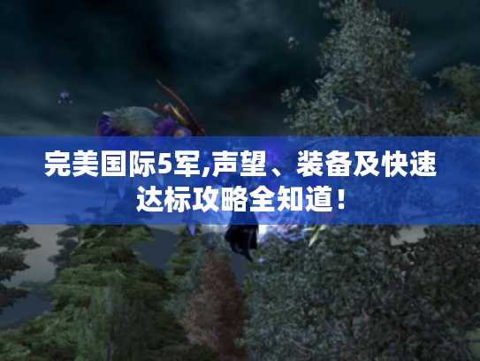 完美国际5军,声望、装备及快速达标攻略全知道! 完美国际5军,声望、装备及快速达标攻略全知道!