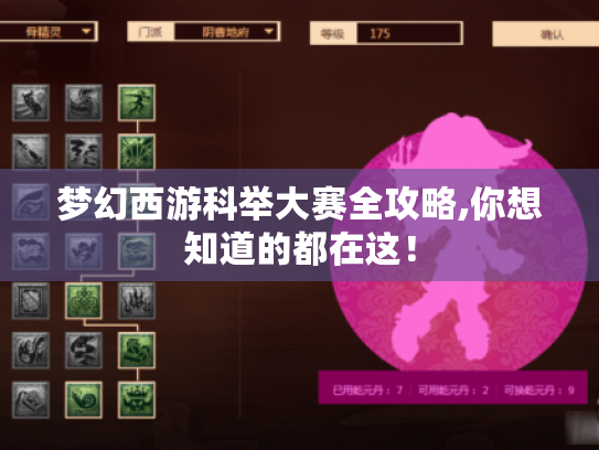 梦幻西游科举大赛全攻略,你想知道的都在这! 梦幻西游科举大赛全攻略,你想知道的都在这!