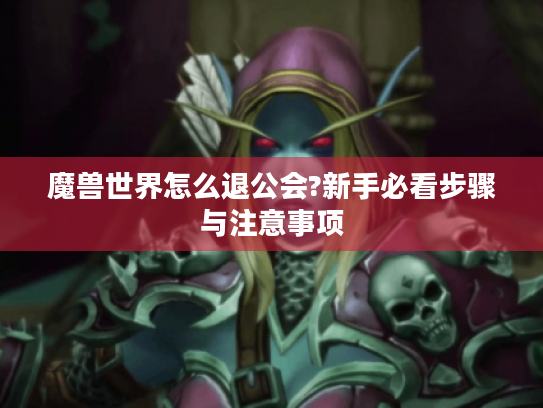 魔兽世界怎么退公会?新手必看步骤与注意事项 魔兽世界怎么退公会?新手必看步骤与注意事项
