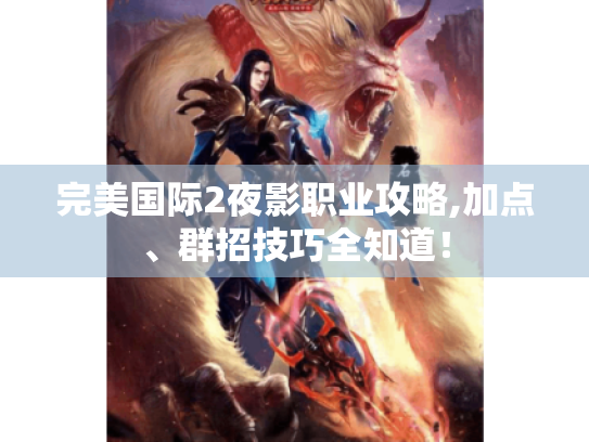 完美国际2夜影职业攻略,加点、群招技巧全知道! 完美国际2夜影职业攻略,加点、群招技巧全知道!