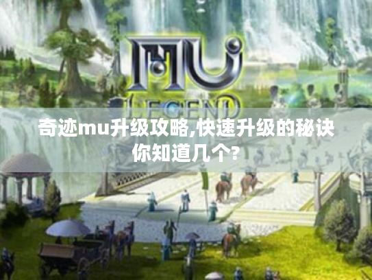奇迹mu升级攻略,快速升级的秘诀你知道几个? 奇迹mu升级攻略,快速升级的秘诀你知道几个?