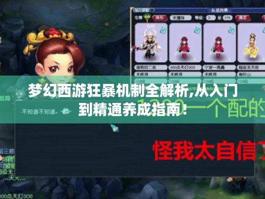 梦幻西游狂暴机制全解析,从入门到精通养成指南! 梦幻西游狂暴机制全解析,从入门到精通养成指南!