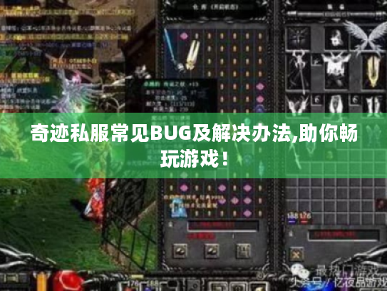 奇迹私服常见BUG及解决办法,助你畅玩游戏! 奇迹私服常见BUG及解决办法,助你畅玩游戏!