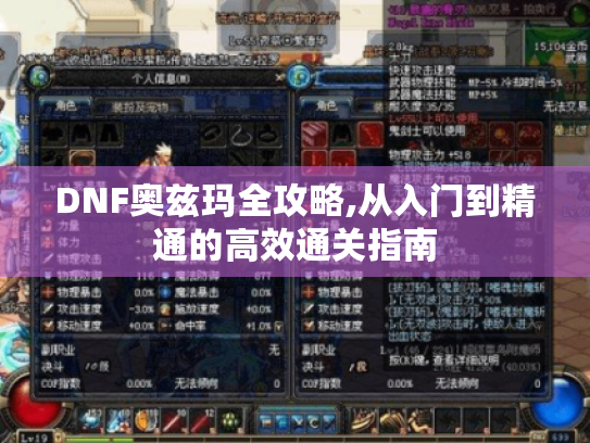 DNF奥兹玛全攻略,从入门到精通的高效通关指南 DNF奥兹玛全攻略,从入门到精通的高效通关指南