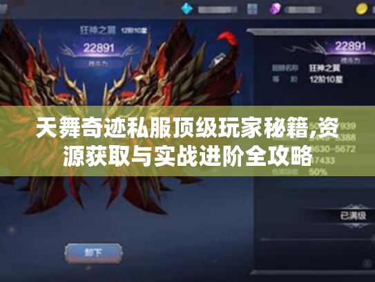 天舞奇迹私服顶级玩家秘籍,资源获取与实战进阶全攻略 天舞奇迹私服顶级玩家秘籍,资源获取与实战进阶全攻略