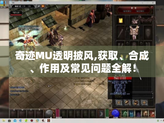 奇迹MU透明披风,获取、合成、作用及常见问题全解! 奇迹MU透明披风,获取、合成、作用及常见问题全解!