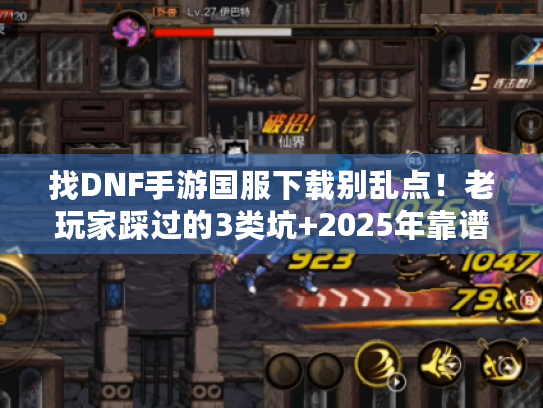 找DNF手游国服下载别乱点！老玩家踩过的3类坑+2025年靠谱版本清单