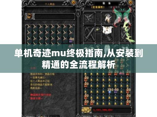 单机奇迹mu终极指南,从安装到精通的全流程解析 单机奇迹mu终极指南,从安装到精通的全流程解析