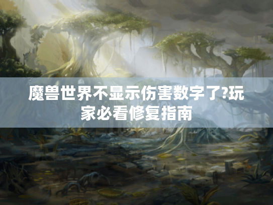 魔兽世界不显示伤害数字了?玩家必看修复指南 魔兽世界不显示伤害数字了?玩家必看修复指南