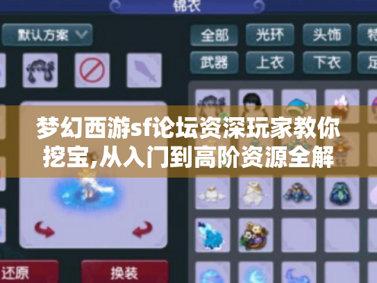 梦幻西游sf论坛资深玩家教你挖宝,从入门到高阶资源全解析 梦幻西游sf论坛资深玩家教你挖宝,从入门到高阶资源全解析