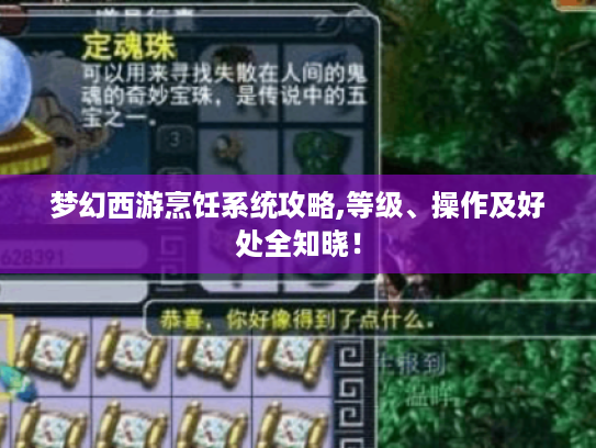 梦幻西游烹饪系统攻略,等级、操作及好处全知晓! 梦幻西游烹饪系统攻略,等级、操作及好处全知晓!