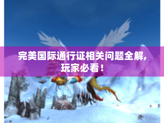 完美国际通行证相关问题全解,玩家必看! 完美国际通行证相关问题全解,玩家必看!