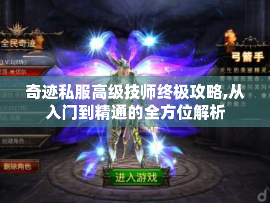奇迹私服高级技师终极攻略,从入门到精通的全方位解析